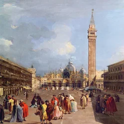 Piazza San Marco, Venedig, um 1760 (Detail)